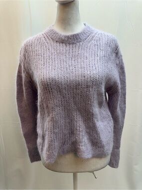 Free People Lavender Alpaca/Wool Crewneck Sweater XS